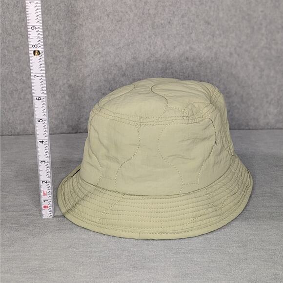 Urban Outfitters Quilted Bucket Hat Green Lightweight Unisex One Size - Picture 3 of 6